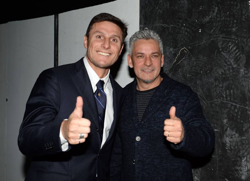 Javier Zanetti e Roberto Baggio (Fabio Bozzani)
